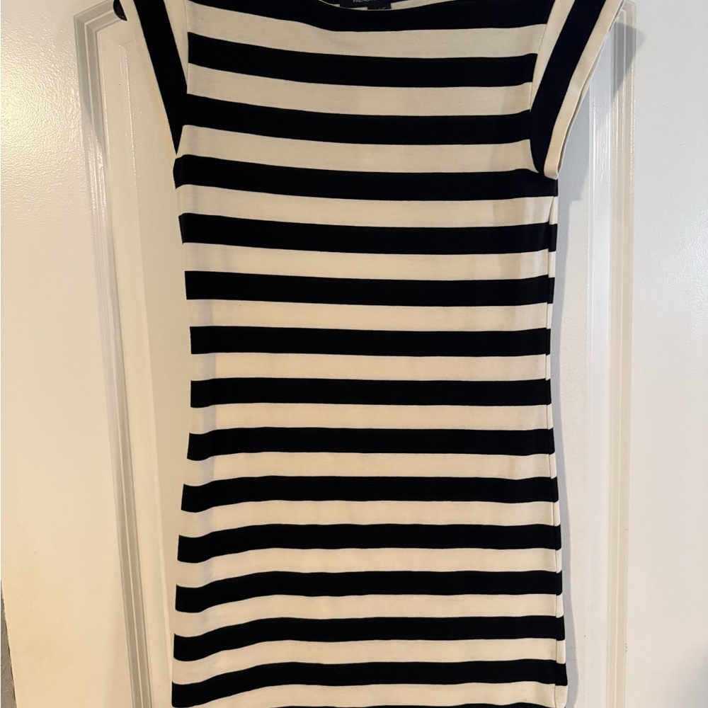 Striped Black and White Dress